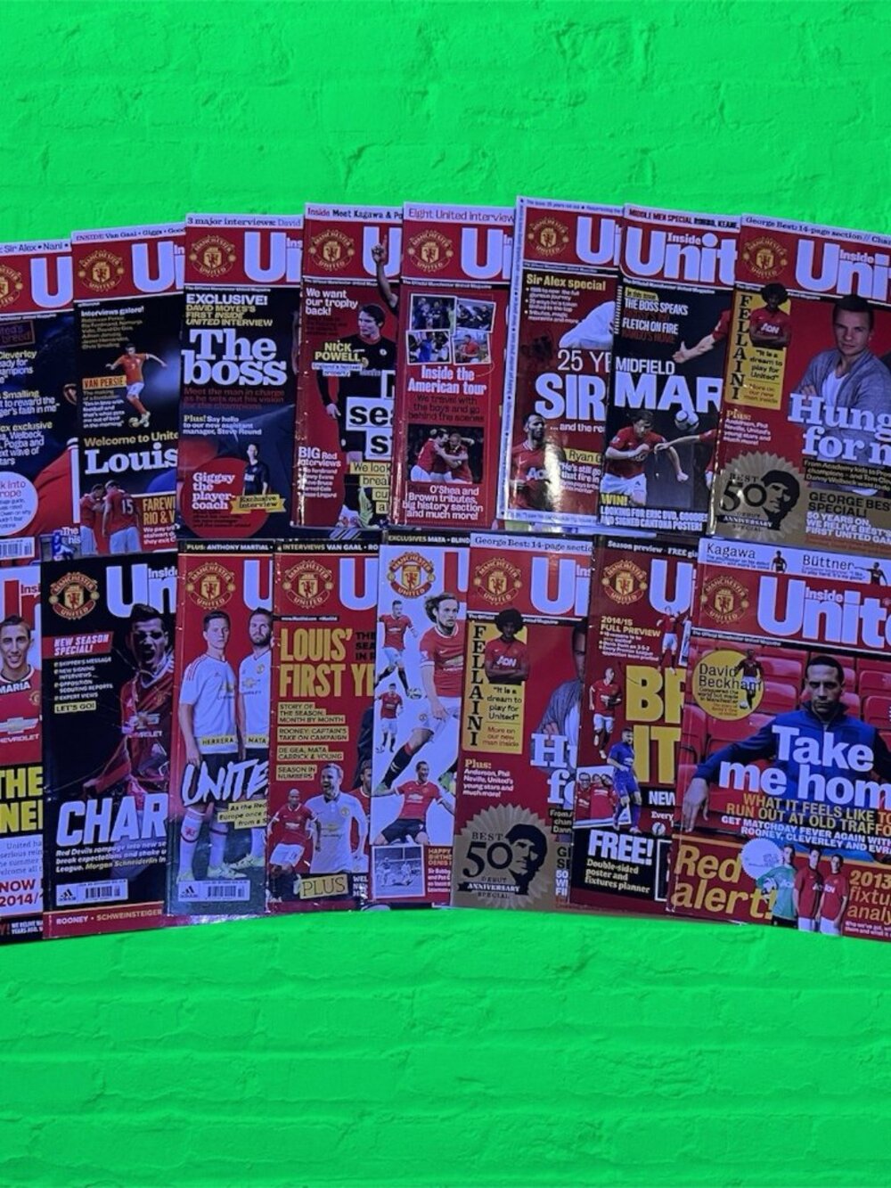 Inside United Magazine Manchester Lot Bundle of  16 2008 - 2015